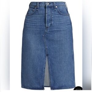 Rag & Bone High-Waisted Midi Denim Skirt NWT